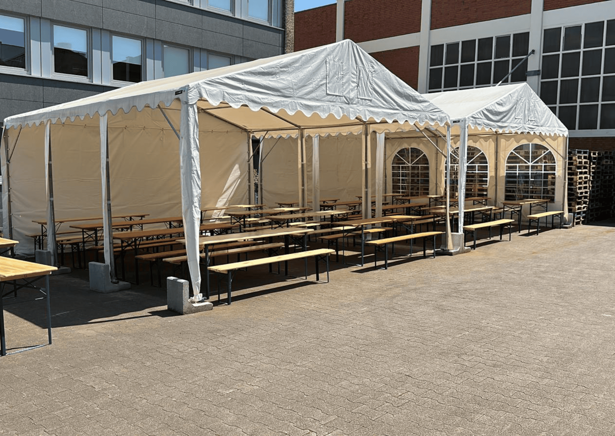 Bierzeltbank 220 x 25cm - Image 2